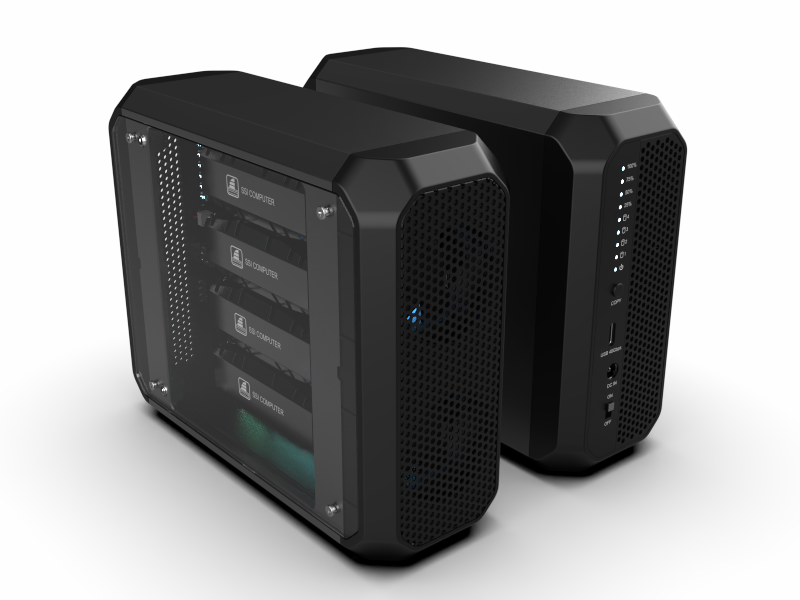 RGB USB4 4 Bay M.2 Duplicator